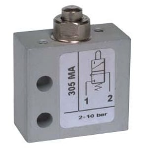 Válvula de pino 3/2 Micro Entrada Inferior M5 N.F.